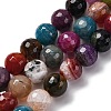 Natural Dragon Veins Agate(Dyed & Heated) Beads Strands G-K390-A13-01-2