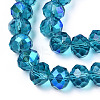 Electroplate Glass Beads Strands EGLA-A034-T2mm-L25-2