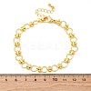 Brass Ring Link Chain Bracelets for Women Men BJEW-K273-05G-5