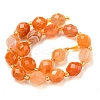 Natural Orange Botswana Agate Beads Strands G-N342-45-3