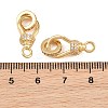 Brass Micro Pave Clear Cubic Zirconia Spring Ring Rings CU-CBA8264-05G-3