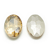 Pointed Back Glass Rhinestone Cabochons RGLA-T080-6x8mm-06-2