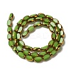 Electroplate Glass Beads Strands X-EGLA-P061-02A-08-2