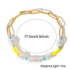 Bohemian Style Ppaerclip Chain Link Bracelets FI6672-5