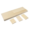 3-Slot Wooden Earring Display Card Stands EDIS-R027-01B-03-3