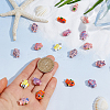 25Pcs Handmade Fish Porcelain Beads PORC-DC0001-18-3