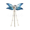 Butterfly Epoxy Resin Pins JEWB-N010-01-1