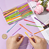 100Pcs 2 Styles Plastic Yarn Knitting Needles SENE-SP0001-02-4