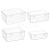 4Pcs 4 Styles PP Plastic Double Knots Bead Storage Containers CON-BC0007-32-1
