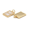 Mother's Day Brass Micro Pave Clear Cubic Zirconia Pendants ZIRC-A020-17G-3