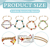 8Pcs 4 Colors Natural Cowrie Shell & Synthetic Turquoise Braided Bead Bracelets for Women BJEW-PH01902-2