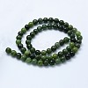 Natural Xiuyan Jade Beads Strands G-I206-11-6mm-2