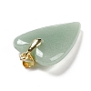 Natural Green Aventurine Pendants X-G-E570-01G-03-3
