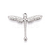 304 Stainless Steel Dragonfly Pendants STAS-T069-23P-1