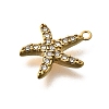304 Stainless Steel Micro Pave Cubic Zirconia Pendants STAS-Z160-01G-01C-2