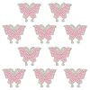 10Pcs Butterfly Hotfix Rhinestone Iron on/Sew On Patches PATC-DR0001-04A-1