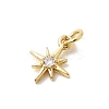 Brass Micro Pave Cubic Zirconia Pendants KK-Z135-05G-05-2