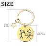 Alloy Enamel & 304 Stainless Steel Keychain KEYC-YW00094-01-3