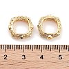 Brass Micro Pave Green Cubic Zircon Spacer Beads KK-P271-21G-3