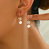 Sweet Stainless Steel Bowknot Hoop Earrings AS5885-1