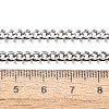 Tarnish Resistant Men's 304 Stainless Steel Curb Chain Necklaces STAS-O037-57P-3