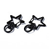 Spray Painted Eco-Friendly Alloy Swivel Snap Hooks Clasps PALLOY-T080-14A-NR-3