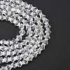 Transparent Glass Beads Strands EGLA-A039-T6mm-D13-2
