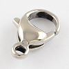 Tarnish Resistant Polished 316 Surgical Stainless Steel Lobster Claw Clasps STAS-R072-08-1