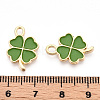 Rack Plating Alloy Enamel Pendants ENAM-N055-088-08LG-3