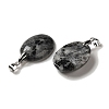 Natural Larvikite Pendants G-Z055-03P-14-2