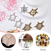 20Pcs 2 Colors Turtle Alloy Pendant Cabochons Settings DIY-PH0003-26-4