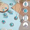 10pcs Turquoise+alloy pendant Vintage alloy earring head diy handmade material(5 styles) JX575A-4