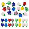 16Pcs 8 Colors Handmade Lampwork Beads LAMP-TA0001-33-1