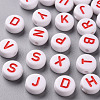 Opaque White Acrylic Beads SACR-T338-12E-1