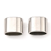 Non-Tarnish 201 Stainless Steel Slide Charms/Slider Beads STAS-D061-03A-P-1