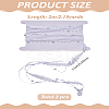 2.5 Yards Polyester Flower Lace Ribbon OCOR-LP0003-65-2