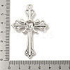 Tibetan Style Alloy Big Pendants Rhinestone Settings LS-TIBE-L013-03AS-3