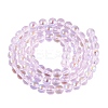 Transparent Electroplate Glass Beads Strands EGLA-Q132-6MM-01A-12-2
