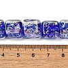 Handmade Dichroic Foil Glass Beads Strands DICH-U001-07C-4