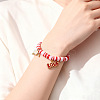 Valentine's Day Zinc Alloy Enamel Charm Bracelets FS-WG4D636-08-2