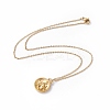Ion Plating(IP) 304 Stainless Steel Pendant Necklace for Men Women STAS-H169-01K-1