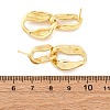 Nuggets Brass Dangle Stud Earrings EJEW-R025-13G-5