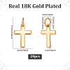 20Pcs Brass Pendants ZIRC-ME0003-73-2
