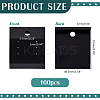 PVC with Velvet Earring Display Card AJEW-WH0475-89-2