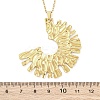 Exaggerated Semicircle 304 Stainless Steel Pendant Necklaces NJEW-M096-27G-3