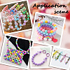 50Pcs 5 Colors Opaque Acrylic Beads Sets MACR-SP0001-58B-5