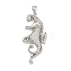 Ocean Brass Micro Pave Cubic Zirconia Pendants KK-K411-04A-P-1