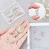 20Ppcs 2 Style Brass Micro Pave Clear Cubic Zirconia Links Connectors KK-CA0002-93-3