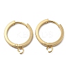 201 Stainless Steel Huggie Hoop Earrings Findings STAS-A167-01D-G-1