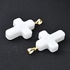 Handmade Lampwork with Brass Pendants LAMP-I030-01G-08-2